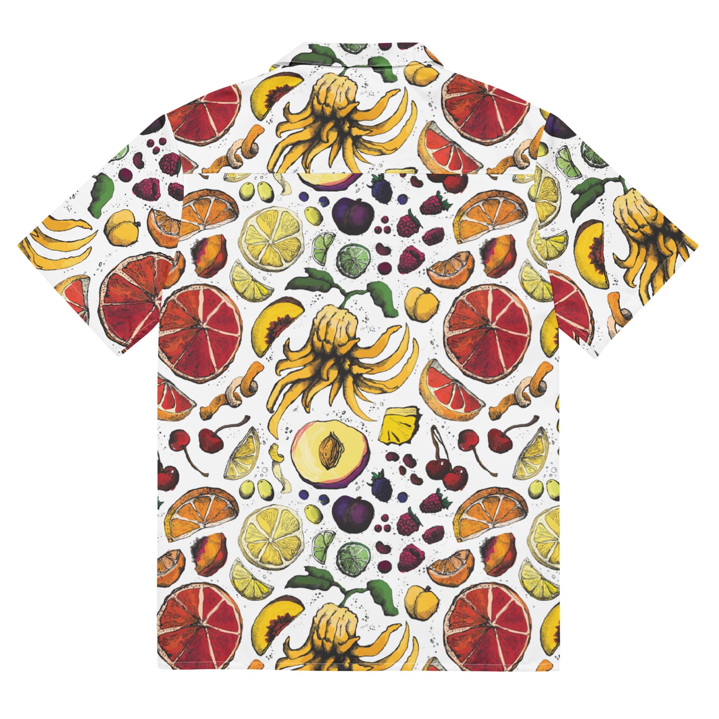 Fruitsplosion unisex button shirt